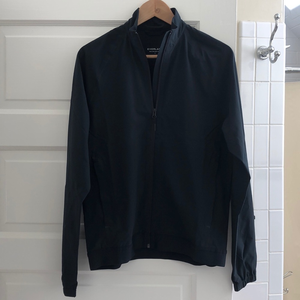 Everlane men’s thin black jacket small